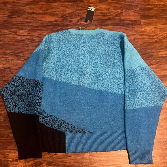 NWT DKNY Jeans Women's Mixed-Knit Drop-Sleeve Sweater Size LG - Picture 3 of 5